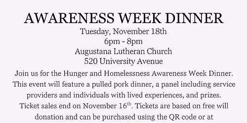 Awareness Week Dinner