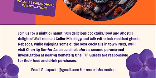 Halloween Paranormal Culinary Adventure Tour Celebrating Day of the Dead