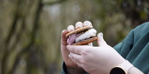 Smores and dens at Ryton Pools Country park
