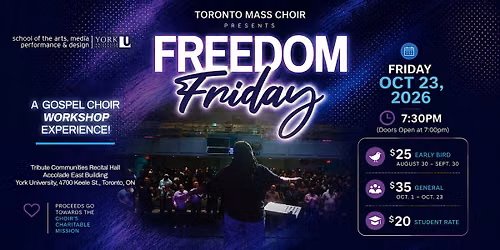 Freedom Friday: A Gospel Choir Workshop Experience