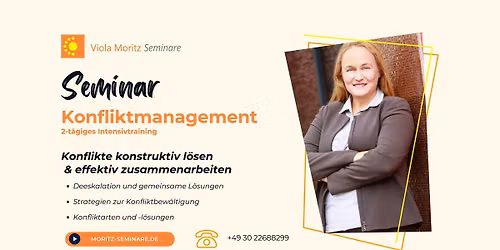 Seminar Konflikte konstruktiv l\u00f6sen & Zusammenarbeit st\u00e4rken - 2 Tage