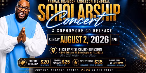 Pastor Bruce Jr. & WOW Scholarship Concert