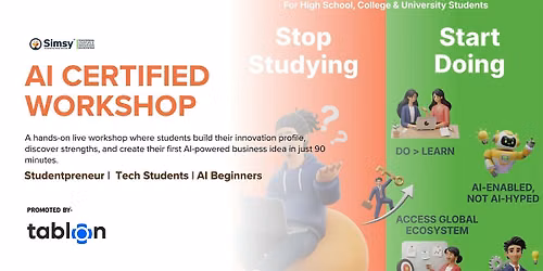 AI Certified Workshop |  B2B Networking | Studentpreneur | Online