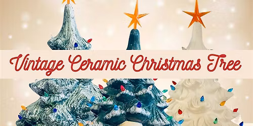 Vintage Ceramic Christmas Tree Painting - Loveland
