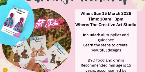 Sun 15 March -Polymer Clay Earrings