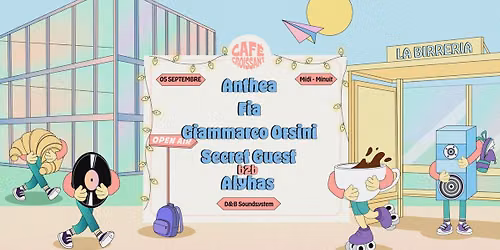 Caf\u00e9 Croissant \u263c September open-air : Anthea, Giammarco Orsini, Fia & more