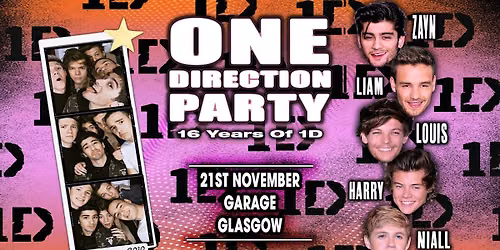 16 Years Of One Direction Party (Glasgow)