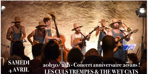 Lune \u00e0 Tics invite les Culs Tremp\u00e9s pour un concert sp\u00e9cial 20ans avec les Wet Cats
