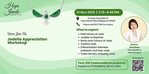 Jadeite Appreciation Workshop
