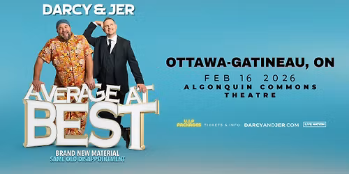 DARCY & JER \u2013 Average At Best Tour