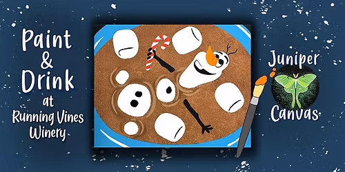 Paint & Drink at Running Vines Winery: Snowman Hot Chocolate