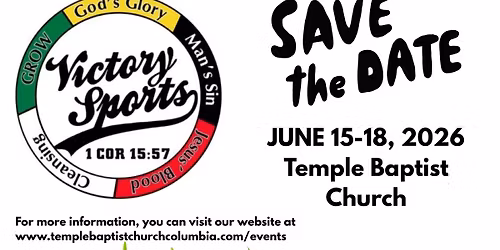 Victory Sports Camp with Temple Baptist Church 
