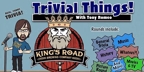 Tuesday Trivia at King's Road Brewing Haddonfield