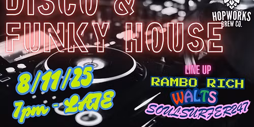 Disco & Funky House at Hopworks \ud83e\udea9
