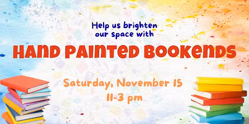 Hand Painted Bookends