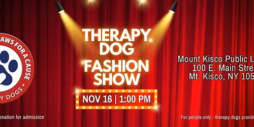 Therapy Dog Fashion Show! 