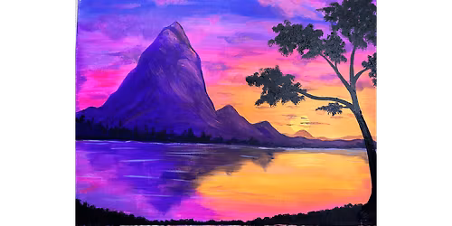 Sunset Mountain - Paint and Sip in Tyler | Classpop!\u2122