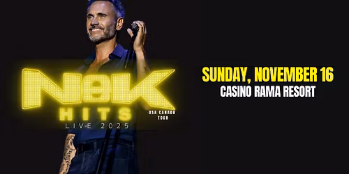 Nek Filippo Neviani  Nek Hits Live 2025