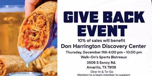 Walk Ons Give Back Night