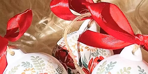 Festive Bauble Workshop with Canapes and Fizz!