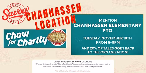 Red's Savoy Chow for Charity Night