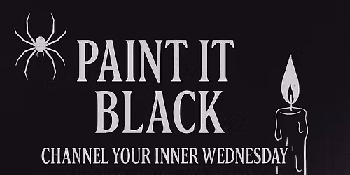 \ufe0fPaint It BlackA Wednesday-Inspired Glow-in-the-Dark Painting Party