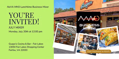 NoVA MNO JULY Lunchtime Business Mixer