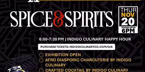 Spice and Spirits: An Afro-Diasporic Food and Happy Hour Experience