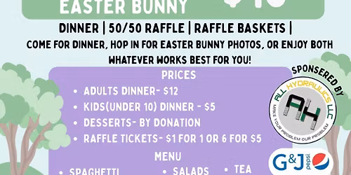Spay-Ghetti Dinner & Pictures with the Easter Bunny