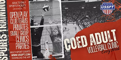 Adult Coed Indoor Volleyball Clinic North Texas