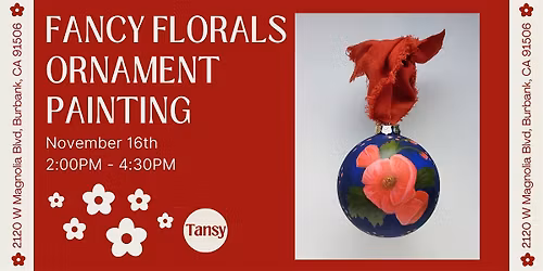 Fancy Florals Ornament Painting with Catherine Dvorak