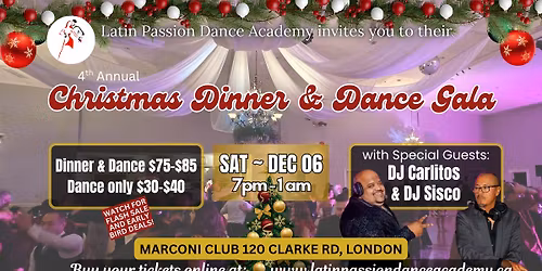 CHRISTMAS DINNER & DANCE GALA