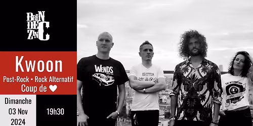 Date en cours de Report : Kwoon (Post-Rock \u2022 Rock Alternatif \u2022 Coup de \u2764\ufe0f)