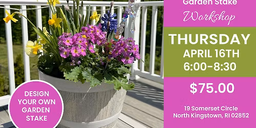 13" Potted Spring Planter PLUS Garden Stake Workshop