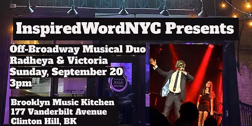 InspiredWordNYC Presents Musical Duo Radheya & Victoria at BMK