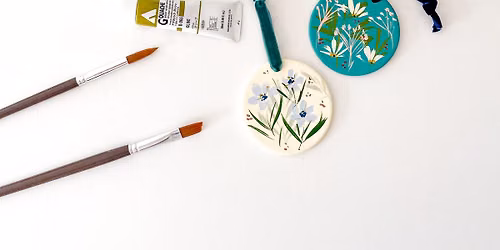Holiday Gouache Ornaments with LaCott Fine Art