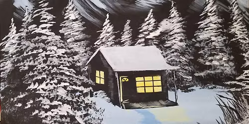 Paint and Sip: Mountain Christmas Eve