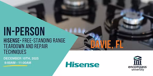 Hisense - Free-Standing Range Teardown and Repair Techniques