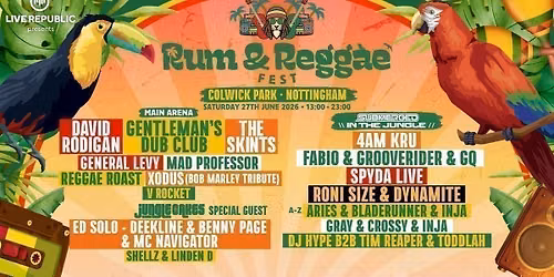 Rum &amp; Reggae Fest 2026 | Colwick Park, Nottingham