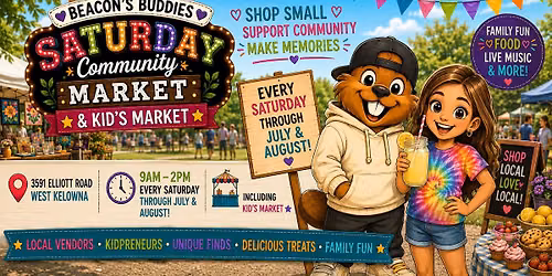 Beacon's Buddies Saturday Community Market including Kid's Vendor Market