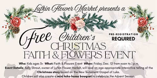 FREE Faith & Flowers Event