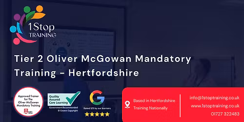 Tier 2  Oliver McGowan Mandatory Training (Hertfordshire)