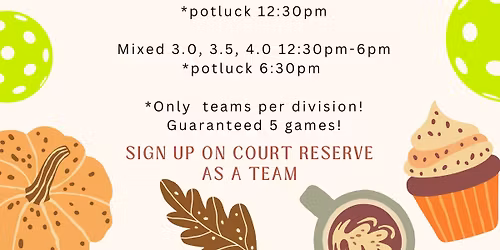 Leftover Open Tournament + MPC Potluck