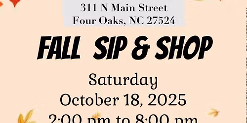 Fall Sip & Shop