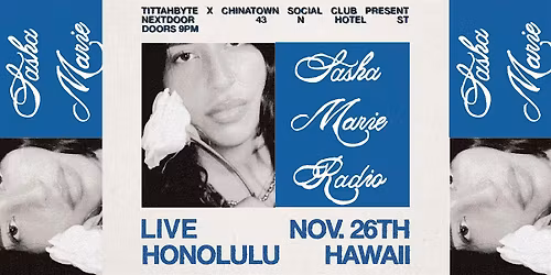SASHA MARIE RADIO LIVE in Honolulu