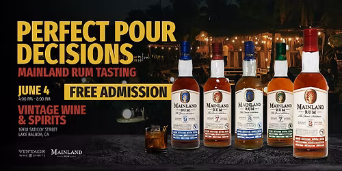 Perfect Pour Decisions: Mainland Rum Tasting