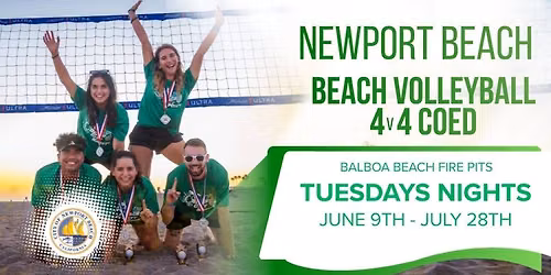 Tuesday Night Sand Volleyball in Newport Beach \ud83c\udfd0\ud83c\udf05