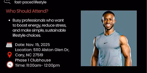 DivineGainz: Health & Wellness Session (Cary)
