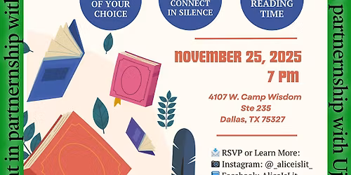 Quiet Book Club: Presented by Alice is Lit