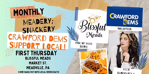Crawford Dems Blissful Meads Happy Hour!